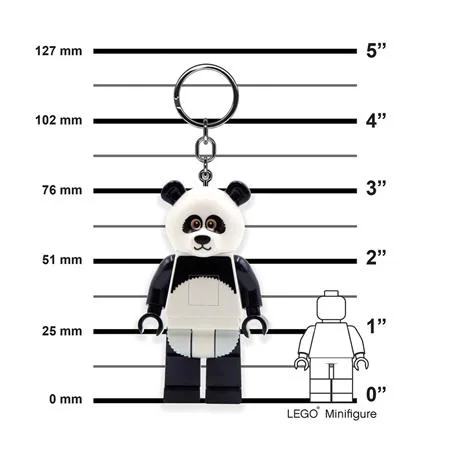 Kľúčenka, s LED svetlom, LEGO "Panda Guy" 4