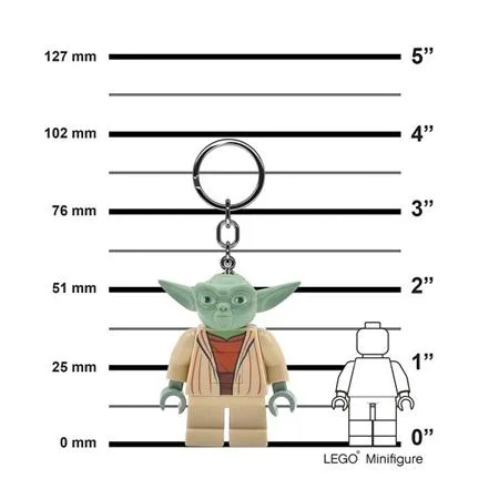 Kľúčenka, s LED svetlom, LEGO  "Star Wars Yoda" 3