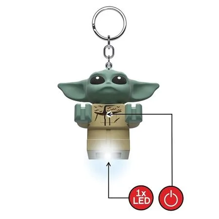 Kľúčenka, s LED svetlom, LEGO "Star Wars The Mandolarian - Grogu" 2