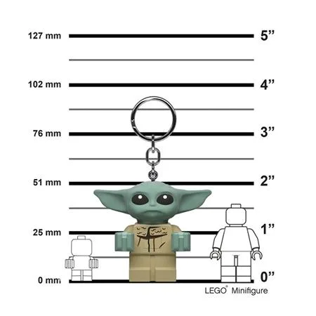 Kľúčenka, s LED svetlom, LEGO "Star Wars The Mandolarian - Grogu" 3