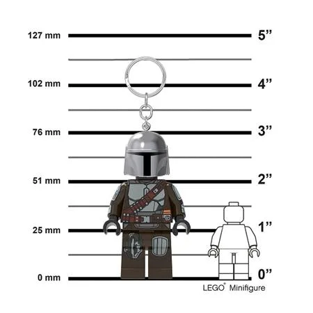 Kľúčenka, s LED svetlom, LEGO "Star Wars The Mandolarian 2" 3