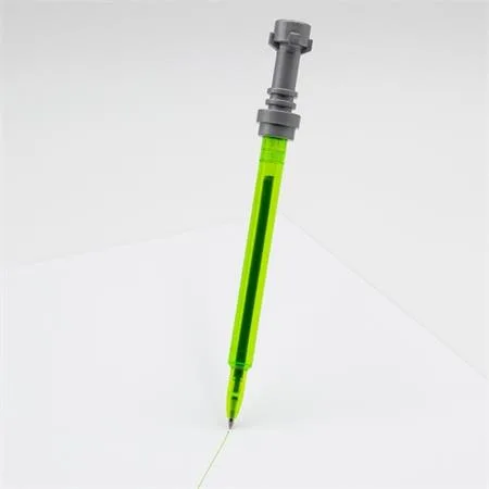 Gélové pero 0,7 mm, svetelný meč, LEGO "Star Wars", limetkové 2
