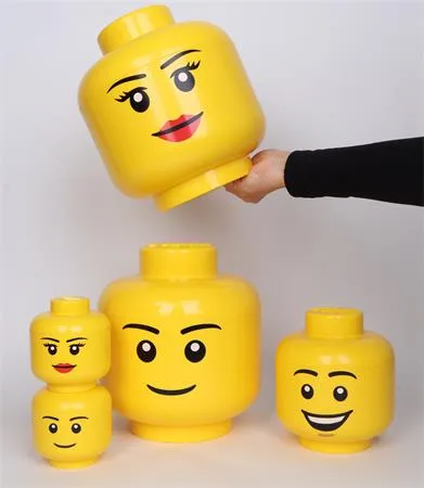 Úložný box, malý, hlava, LEGO, Boy 4