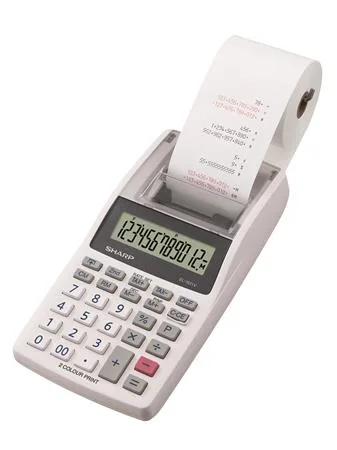 Kalkulačka, s tlačou, 12 miestny displej, 2 farebná tlač, SHARP "EL-1611V" 2