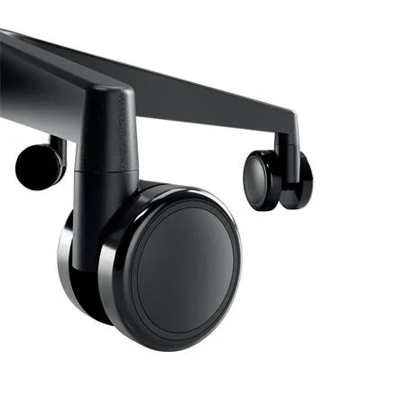 Pracovná stolička, s kolieskami, ergonomická, LEITZ "Ergo Comfort Active", tmavosivá 5