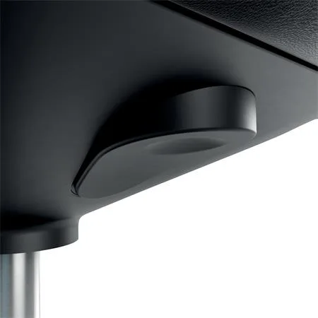 Pracovná stolička, s kolieskami, ergonomická, LEITZ "Ergo Comfort Active", tmavosivá 6