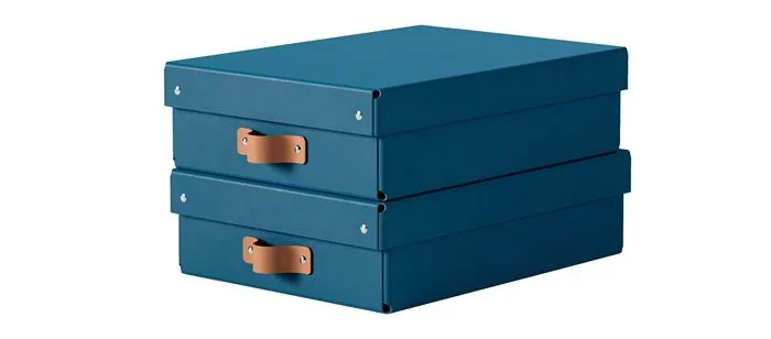 Úložný box, veľkosť M, nízky, LEITZ "Puro", modrý 2