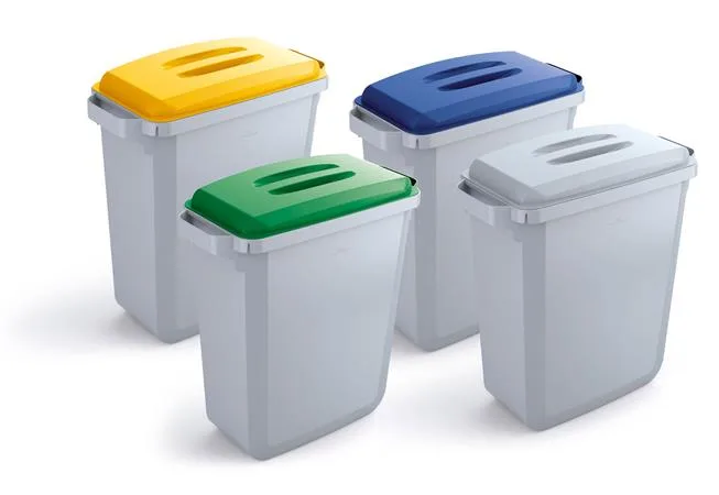 Poklop pre 60 l odpadkový kôš,  plast, DURABLE "Durabin®", žltý 2