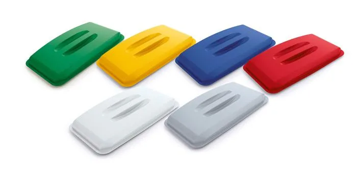 Poklop pre 60 l odpadkový kôš,  plast, DURABLE "Durabin®", žltý 3