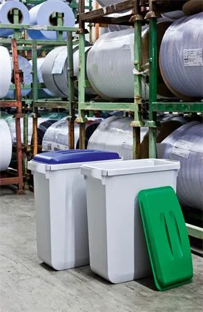 Poklop pre 60 l odpadkový kôš,  plast, DURABLE "Durabin®", žltý 6