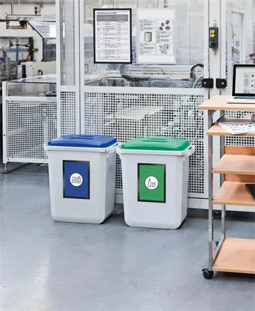 Poklop pre 60 l odpadkový kôš,  plast, DURABLE "Durabin®", žltý 7