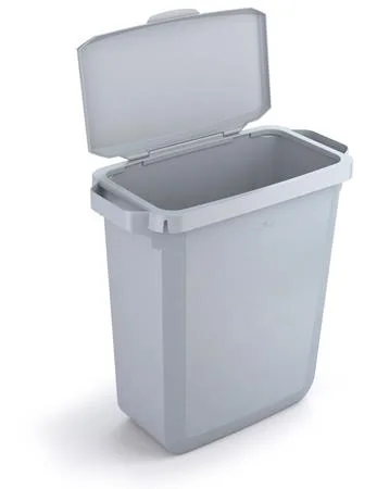 Výklopné veko pre 60 l odpadkový kôš, plast, DURABLE "Durabin®", sivé 3