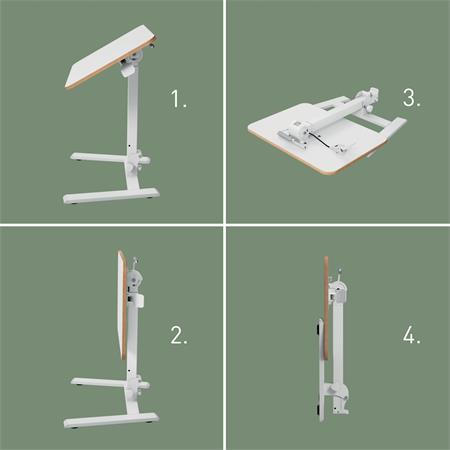 Výškovo nastaviteľný skladací ergonomický stôl, LEITZ "Ergo" 4