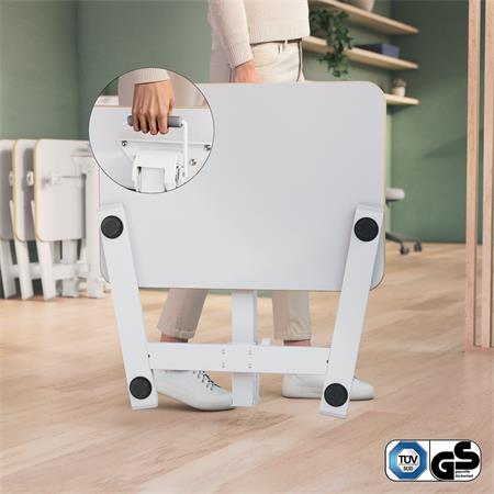 Výškovo nastaviteľný skladací ergonomický stôl, LEITZ "Ergo" 6