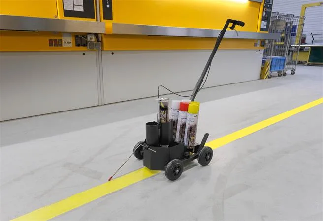 Vozík na označovanie podláh, pre sprejové farby, DURABLE "Duraline® EasyTrack" 3