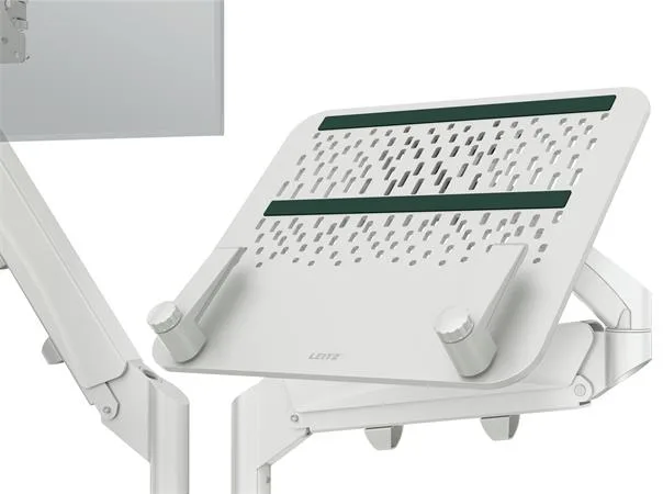 Rameno na monitor a notebook,  LEITZ "Ergo Dual", svetlosivá 2