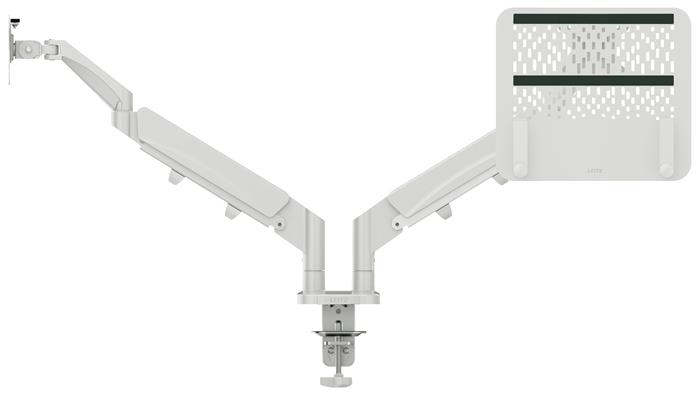 Rameno na monitor a notebook,  LEITZ "Ergo Dual", svetlosivá 9