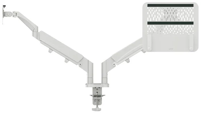Rameno na monitor a notebook,  LEITZ "Ergo Dual", svetlosivá 9