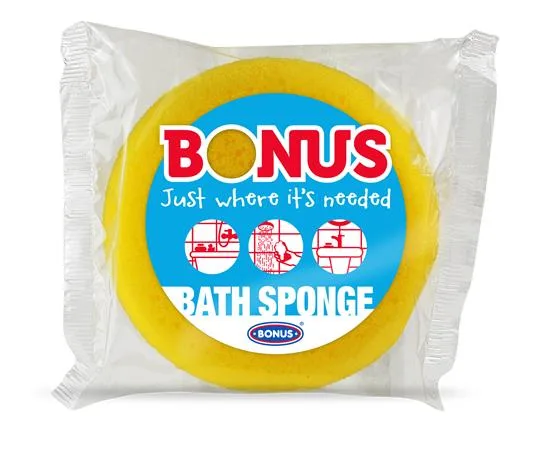 Špongia na kúpanie, okrúhla, BONUS 2