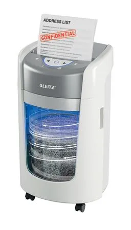 Skartovací stroj, mikrokonfety, 6 listov, LEITZ "IQ OptiMax Home Office 225 P5" 2