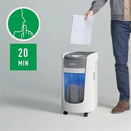 Skartovací stroj, mikrokonfety, 6 listov, LEITZ "IQ OptiMax Home Office 225 P5" 6