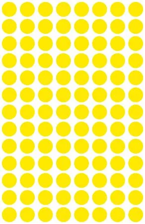 Etikety, okrúhle, priemer: 8 mm, AVERY ZWECKFORM, žlté, 416 etikiet/bal 4