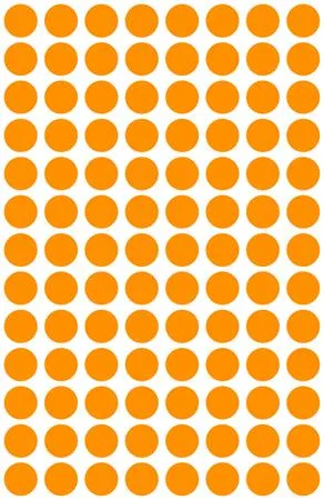 Etikety, okrúhle, priemer: 8 mm, AVERY ZWECKFORM, neónovo oranžové, 416 etikiet/bal 4