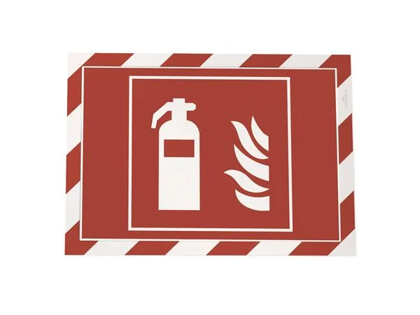 Informačný panel, A4, samolepiaca zadná strana, DURABLE "DURAFRAME SECURITY", červený-biely 3