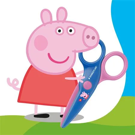 Nožnice, detské, 10 cm, STAEDTLER "Noris® junior 965", Peppa Pig 3