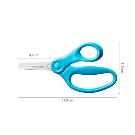 Nožnice, školské, 13 cm, FISKARS, tyrkisové 4