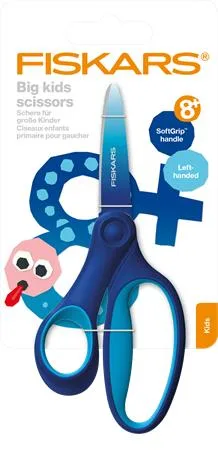 Nožnice, školské 15 cm, pre ľavákov, FISKARS, ombre modré 4