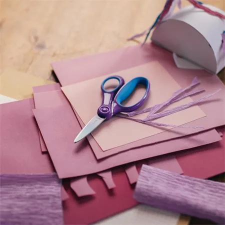 Nožnice, školské 15 cm, FISKARS, ombre fialové 6