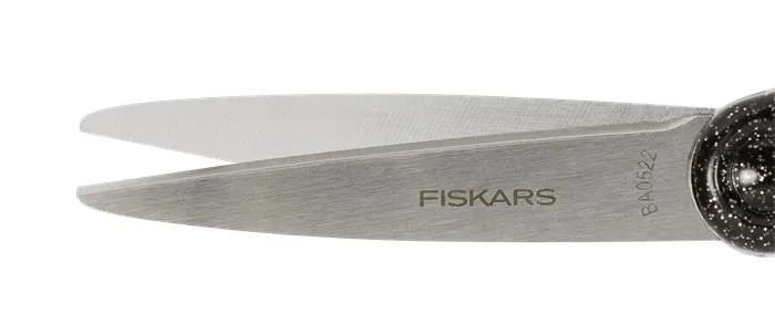 Nožnice, školské, 18 cm, FISKARS, trblietavé čierne 2