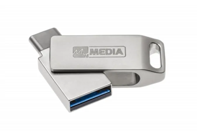 USB kľúč, 32GB,  USB 3.2 Gen1+ USB-C, hliníkový kryt, MYMEDIA "Dual" (by VERBATIM) 2