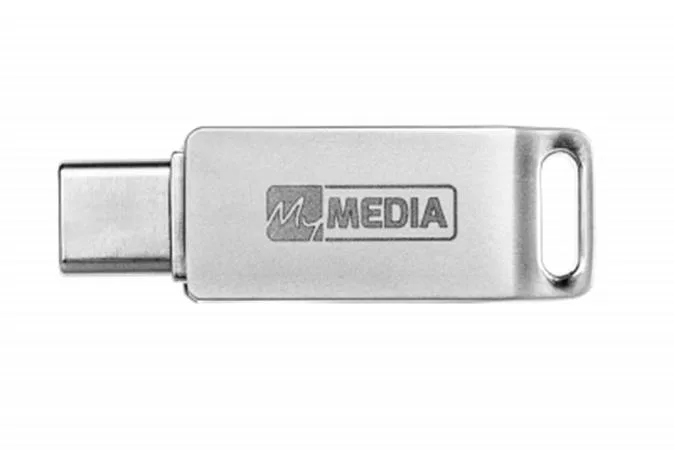 USB kľúč, 32GB,  USB 3.2 Gen1+ USB-C, hliníkový kryt, MYMEDIA "Dual" (by VERBATIM) 3