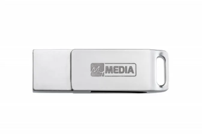 USB kľúč, 16GB,  USB 3.2 Gen1+ USB-C, hliníkový kryt, MYMEDIA "Dual" (by VERBATIM) 5
