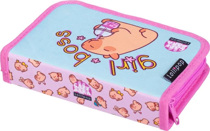 Peračník, s chlopňami, na zips, LIZZYSULI, Lollipop Capybara 2