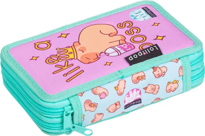 Peračník, 2 poschodový, na zips, LIZZYSULI, Lollipop Capybara 2