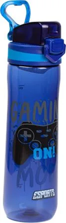 Fľaša, 600 ml, LIZZYSULI, Esports Gamer on duty, čierna 2