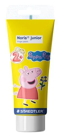 Prstové farby, STAEDTLER "Noris® junior 8814", Peppa Pig, 4 farby 4