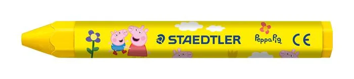 Voskovky, šesťhranné, jumbo, STAEDTLER „Noris® junior 224”, Peppa Pig, 6 farieb 6