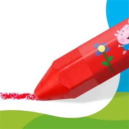 Voskovky, šesťhranné, jumbo, STAEDTLER „Noris® junior 224”, Peppa Pig, 12 farieb 4