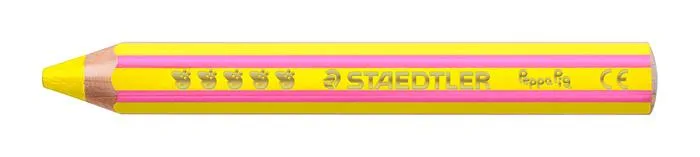 Farebné ceruzky, sada, šesťhranné, jumbo, STAEDTLER „Noris® junior 140", Peppa Pig, 6 farieb 4