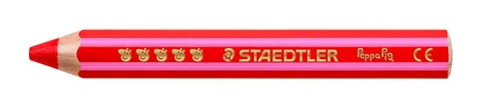 Farebné ceruzky, sada, šesťhranné, jumbo, STAEDTLER „Noris® junior 140", Peppa Pig, 6 farieb 5