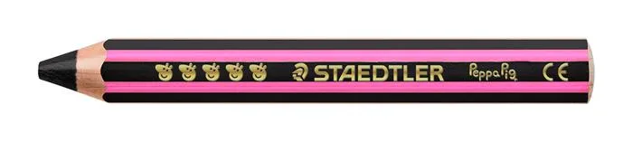 Farebné ceruzky, sada, šesťhranné, jumbo, STAEDTLER „Noris® junior 140", Peppa Pig, 6 farieb 6