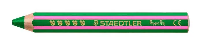 Farebné ceruzky, sada, šesťhranné, jumbo, STAEDTLER „Noris® junior 140", Peppa Pig, 12 farieb 6