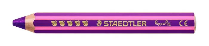 Farebné ceruzky, sada, šesťhranné, jumbo, STAEDTLER „Noris® junior 140", Peppa Pig, 12 farieb 7