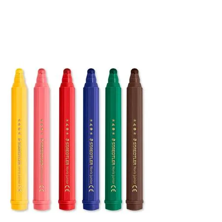 Fixky, sada, 2,5 mm, vyprateľné, jumbo, STAEDTLER „Noris® junior 329”, Peppa Pig, 6 farieb 3