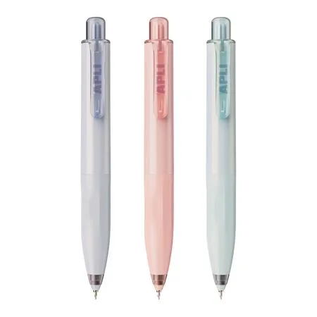 Gélové pero, mini, 0,5 mm, stláčací mechanizmus, APLI "Pocket Gel", mix pastelových farieb 2