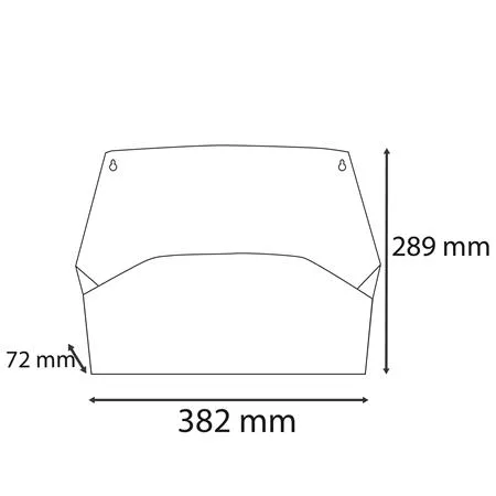 Nástenný organizér, 1 priehradka, ležatý, 38,2x28,9x7,2 cm, EXACOMPTA "Autentik", modro sivý 4